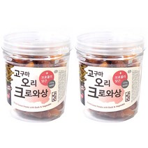 아침애간식 강아지 크로와상 200g, 2개, 고구마 + 오리고기 혼합맛