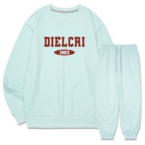 디엘크리 남성용 1923 맨투맨 + 트레이닝 조거팬츠 세트