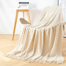 JCP 웨이브 테슬 니트 블랭킷