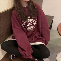 브루클린 세미 오버핏 맨투맨