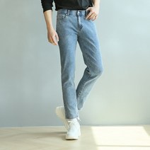 블루포스 남성용 존카른 테이퍼드핏 9부 스판 청바지