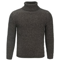 뉴이글 남성용 슬림핏 목폴라 니트 티셔츠 LM-1855