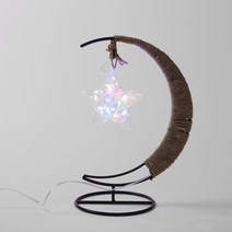 초승달 스타클링 레인보우 LED 무드등 USB