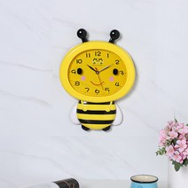 팀상점 꿀벌모양 벽시계, 옐로우