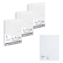에코청운 칼라칩 스프링 파일 A4 40매 x 3p + PP 명함 L 홀더 A4 10p 세트, 투명(파일, 홀더), 1세트