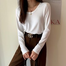 시크폭스 여성용 made 어반유넥 레이온 패드 티셔츠