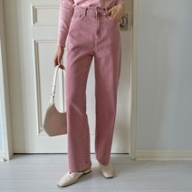 여성용 머니멀 와이드 빈티지 컬러 팬츠 cppt10631k28