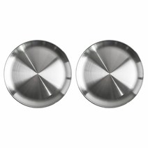 키친초이스 스테인레스 원형 접시 2p, one color, 2개