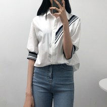 썸머배색 루즈핏 셔츠 MG5NBB180