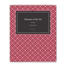 모멘트 접착식 흑지 포토앨범 패턴, 모멘트-핑크, 15매