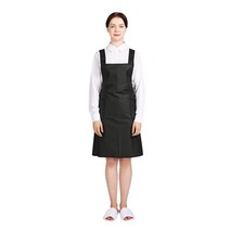 THE앞치마 우레탄 방수 검정파이프 H형 주머니형 앞치마 소, 매트블랙, 1개