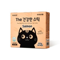 유한양행 윌로펫 더 건강한 스틱 고양이 유산균 간식 30p, 연어, 1개