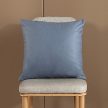 홈플로우 단색으로 고급스러운 가죽 쿠션 커버