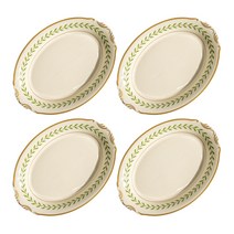 시라쿠스 오벌접시 소 28cm, 접시 4p, 그린로렐, 4개