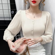안다로미 세라벌룬 블라우스