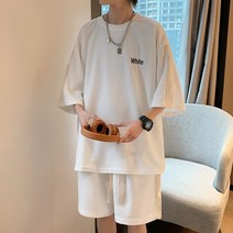 남성용 블랙101 라이몬드 컬러 네임 반팔 반바지 셋업 B235MF00427