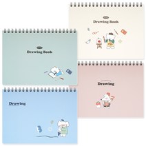 뭉구 5000 보바 드로잉북 4종 세트, B5, 1세트