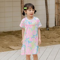 라라아망 여아용 코코물나염 원피스