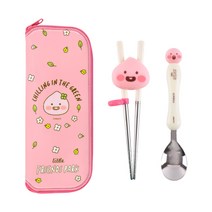 릴팡 리틀프렌즈 교정용 젓가락 스푼 케이스 세트 LI6235, 어피치, 수저집 + 스푼 + 젓가락