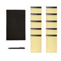 페이퍼랩 패드폴리오 Mini + 리갈패드 Mini 50매 10p + 3색 볼펜, 패드폴리오(블랙), 리갈패드(랜덤발송), 1세트
