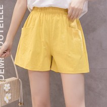 여성용 앤의옷장 여름 린넨반바지