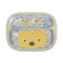 릴팡 메이트 안전 이중스텐 유아식판, 옐로베어, 단품