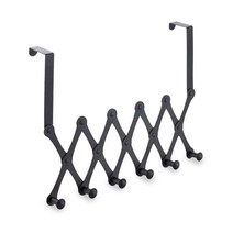 마켓플랜 스틸 방문걸이 와이드 후크, 블랙, 1개