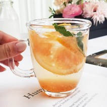 라운딩 머그컵, 410ml, 4개