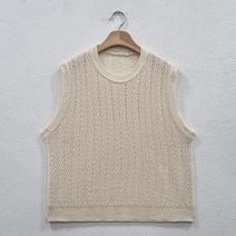 오오엘 여성용 스카시 애니 라운드 니트 조끼