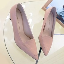 르본디 수제 스티치 펌프스 힐 6cm