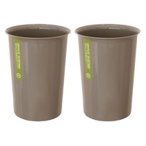 M 오픈 휴지통 대, 2개, 라이트브라운