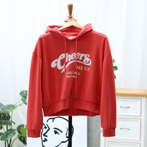 라라온 츄이 레터링 후드넥 티셔츠