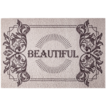 하로아 빈티지 팝아트 매장 코일 발매트 직사각, beautiful