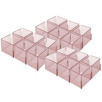 수납 정리 칸막이 A타입, 핑크, 18개