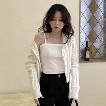 슈가펀 여성용 루카 쫀쫀골지 슬리브리스