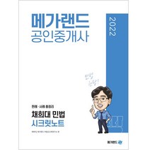 2022 메가랜드 공인중개사 채희대 민법 시크릿노트:판례 사례 총정리
