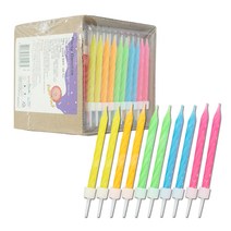 유어캔들 벨류팩 대용량 케이크 생일초세트, 네온믹스, 1세트