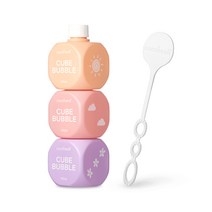 코코힐리 유아용 큐브 버블 대용량 입욕제 3종 x 100ml 세트 핑크월드, 1세트