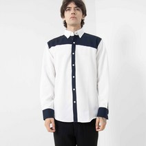 골드퍼센트 남성용 컬러배색 캐주얼 셔츠 GP/2021FW/DF/012