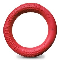 딩동펫 대형견 프리스비 링 장난감, 레드, 1개