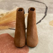 분홍코끼리 쫀득몰드창 모델처럼 삭스 앵클부츠 3cm