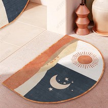 더플로우 오리엔탈 유니크 디자인 반원 발매트, 06