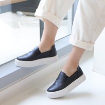 슈벨 애브리 스티치 통굽 키높이 슬립온