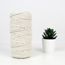 파이핑끈 마크라메실 타래실 3mm 90합, 90m, 1개