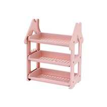 앤티스 위아홈 조립식 데스크 다용도 선반 3단, 핑크, 1개