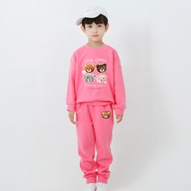 키즈크루 아동용 베어패밀리 기모 상하의 세트