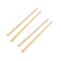 한수오 북유럽 인테리어 우드족자 2p + 꼭꼬핀 2p 세트, 베이지우드