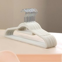 솔브리빙 논슬립 내구성 좋은 옷걸이 45cm, 화이트, 10개