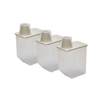 씨밀렉스 도어핏 넓은 입구 다용도 시리얼 잡곡통 화이트 3.05L, 3개