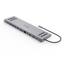 넥스트 USB C 타입 멀티포트 도킹스테이션 NEXT-1301DS-PD, 실버